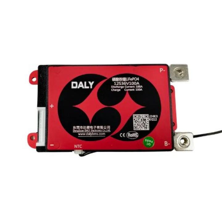 Daly BMS LFP 12S 100A – 38.4V/43.8V LiFePO₄ Battery Management System for 12-series packs