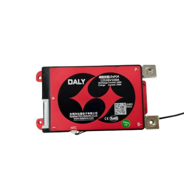 Daly BMS LFP 12S 100A – 38.4V/43.8V LiFePO₄ Battery Management System for 12-series packs