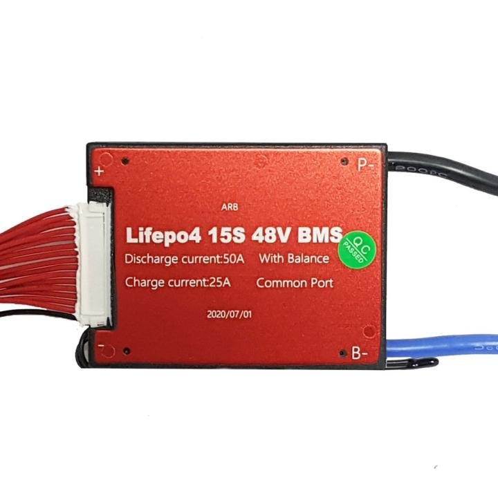 Daly BMS LFP 15S 50A – 48V/54.75V LiFePO₄ Battery Management System for 15-series packs