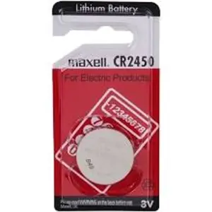 Maxell CR2450 3V Lithium Coin Cell Battery – Single Use, Made in Japan