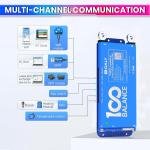 DALY, 80A 4-8S, 12-24V BMS with 1A Active Balancer and Built-in Bluetooth for Lithium/LFP/LTO Battery Pack, Works with 100BALANCE Mobile App