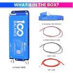DALY, 80A 4-8S, 12-24V BMS with 1A Active Balancer and Built-in Bluetooth for Lithium/LFP/LTO Battery Pack, Works with 100BALANCE Mobile App
