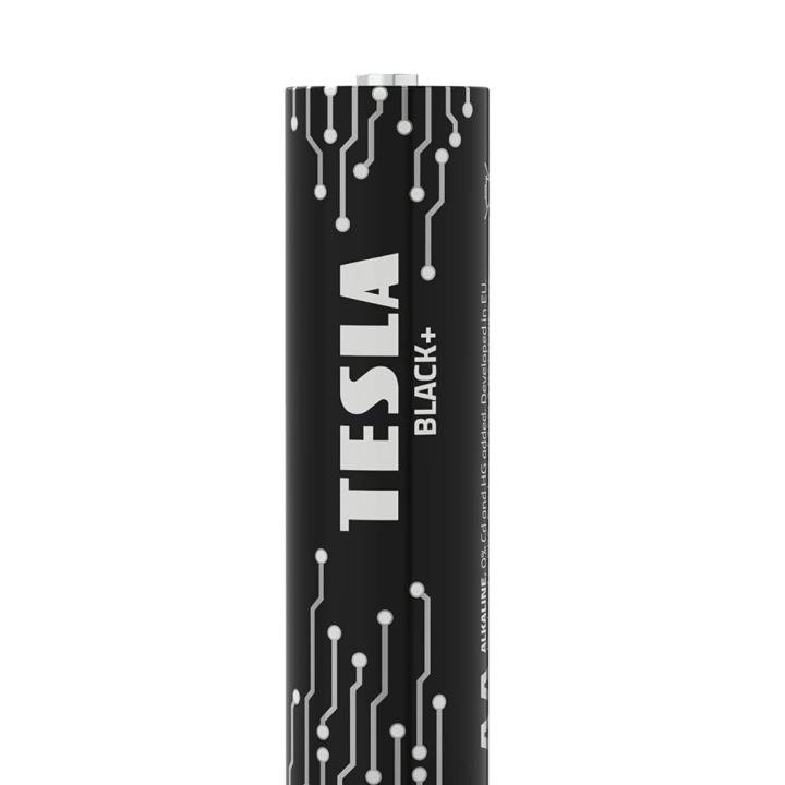 Tesla Batteries Black+ AA Maximum Power Alkaline Batteries, 10- Year Shelf Life, A Long-Lasting Battery Life, Leak-Free, LR06, 24 Count