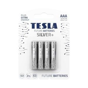 Tesla Battery Silver+ Alkaline - Plus Extra Energy Batteries Blister Foil (AAA, Pack of 4) Brand: Lipix