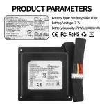 JBL PartyBox 310 Portable Bluetooth Speaker Series, Replacement for GSP-2S4P-PB350A GSP-2S4P-PB350B GSP-ICR2S4P-PB350A Battery 7.2V 72Wh 10000mAh