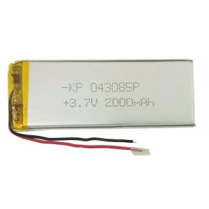 3.7V 2000mAH (Lithium Polymer) Lipo Rechargeable Battery Model KP-043085