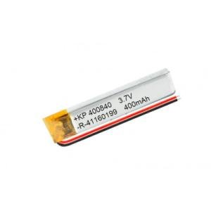 3.7V 400mAH (Lithium Polymer) Lipo Rechargeable Battery Model KP-400840