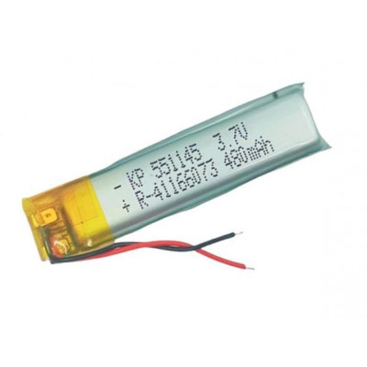 3.7V 480mAH (Lithium Polymer) Lipo Rechargeable Battery Model KP-551145