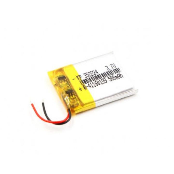 3.7V 500mAH (Lithium Polymer) Lipo Rechargeable Battery Model KP-352224