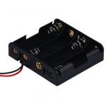 4xAA Battery Holder - Black - Good Quality