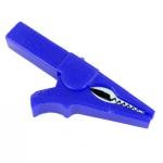 Blue 55mm Copper Insulated Crocodile Clip Opening 10mm for Banana Plug 4mm