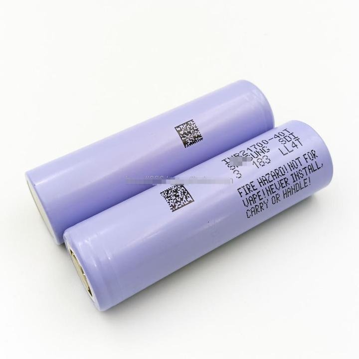 Original SAM 21700 40T Lithium-Ion Battery 4000mAh Max 45A Continuous Discharge Golf Carts Solar Applications LCO Anode Material