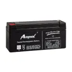 Amptek 6 V 3.3 Ah Black Sealed Rechargeable SMF Industrial Battery, AT6-3.3