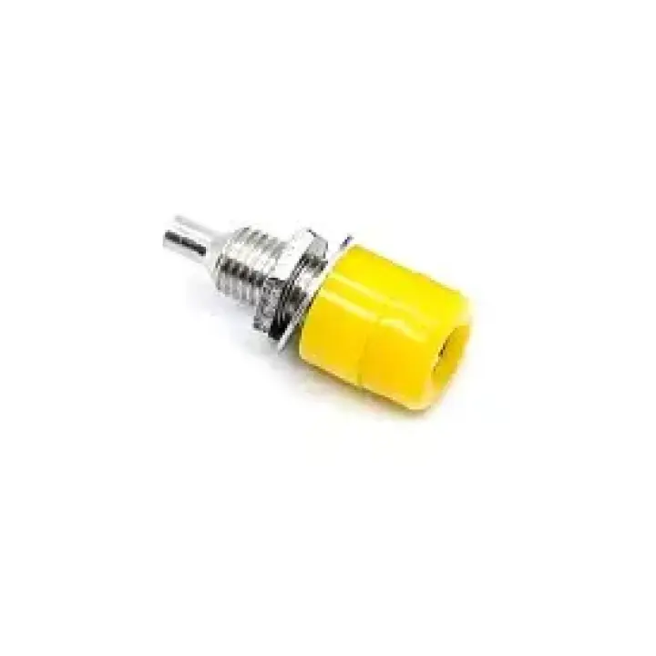 Yellow 4mm Banana Jack Socket 7.5mm Panel Socket