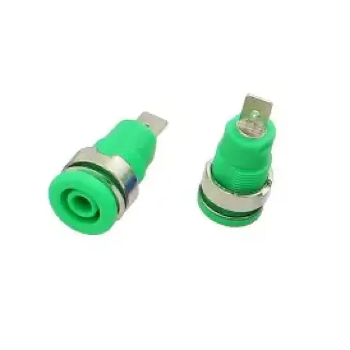 Green 4mm Banana Jack Socket 7.5mm Panel Socket