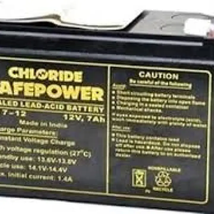 Exide 12 Volt/ 7 Ah Powersafe Battery (Sealed),Original Replacement To Ups Battery