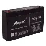 Amptek 6 V 7 Ah Black Sealed Rechargeable SMF Industrial Battery, AT6-7