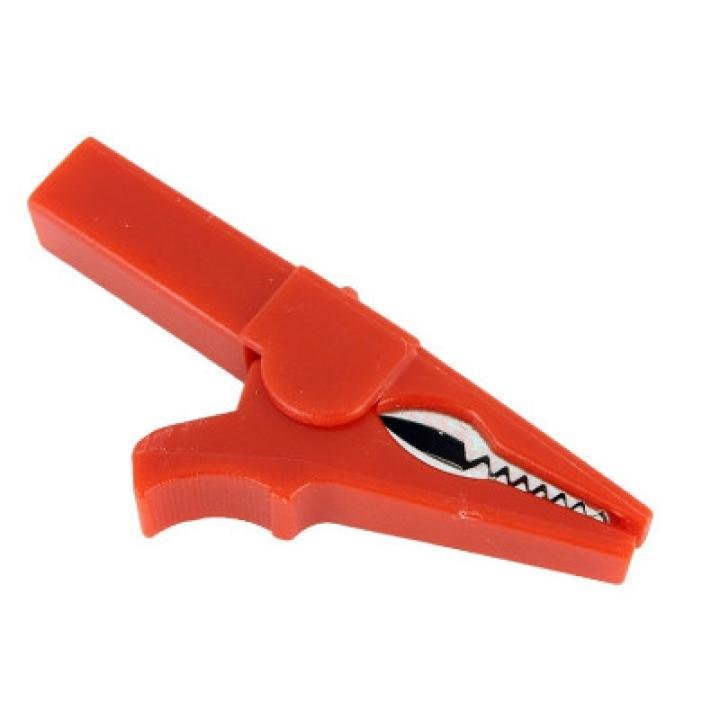 Red 55mm Copper Insulated Crocodile Clip Opening 10mm for Banana Plug 4mm