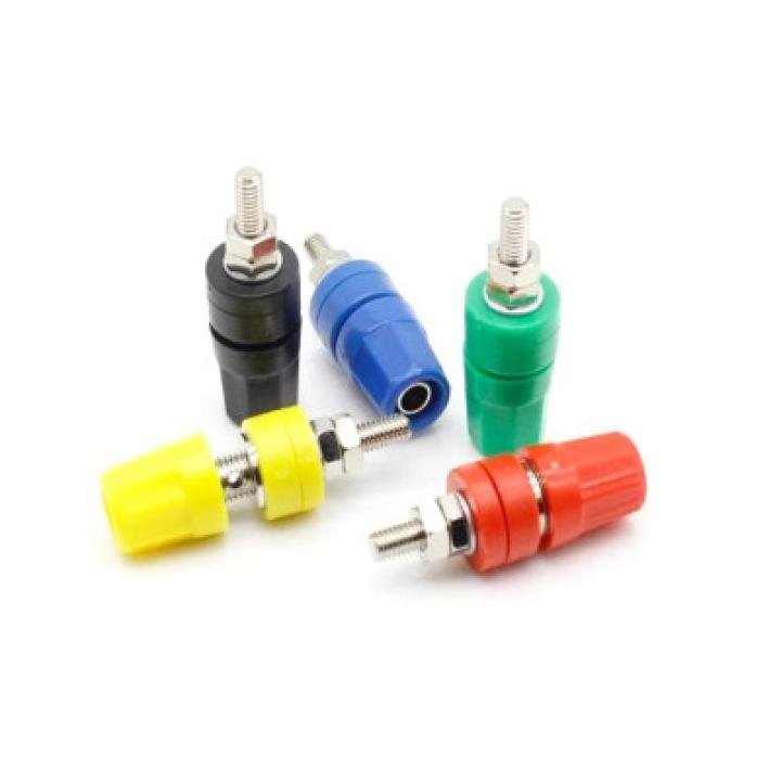 Red M4*36 Pure Copper Terminal 4mm Banana Jack Socket 20A