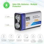EBL 9V 280Mah Rechargeable Batteries