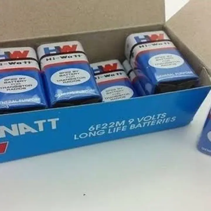 Hi-Watt 6F22 9V Battery (Pack of 10)